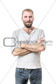 bearded man casual