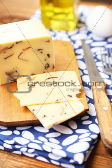 cheese with mushrooms
