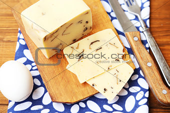 cheese with mushrooms