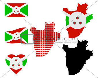 map of Burundi