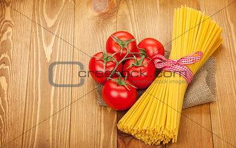Pasta and tomatoes