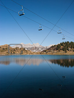 Cable Car over Lake