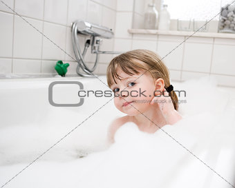 Little Girl in the bath
