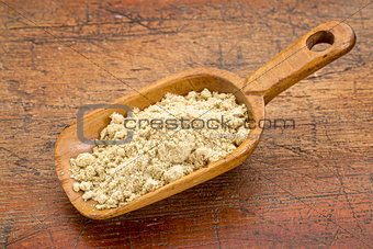 scoop of rice bran