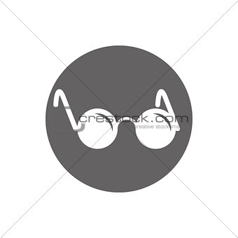 Glasses for the blind vector icon isolated.