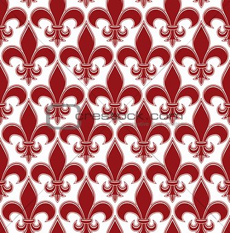 Retro artistic seamless pattern with decorative abstract shapes.