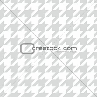 Houndstooth seamless grey and white vector pattern