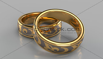 Pair of golden rings
