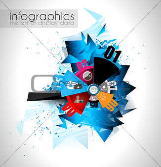 Abstract modern poligonal background for brochure and covers