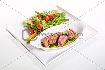 meat with vegetables