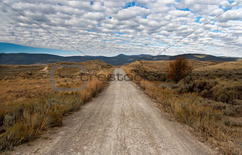 Unpaved Road in Montana, USA