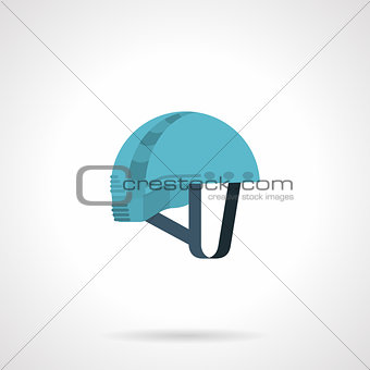 Flat color icon for climbing helmet