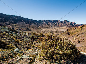 Desert landscape of Volcano Teide National Park