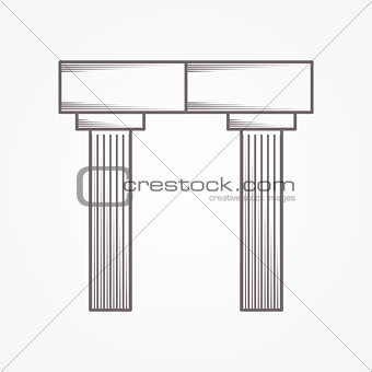 Icon for column arch