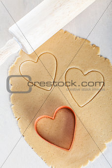 heart-shaped cookies