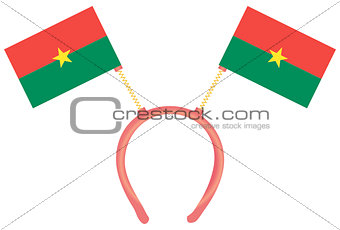 Witty headdress flags Burkina Faso
