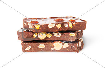 Stack of three chocolate bars