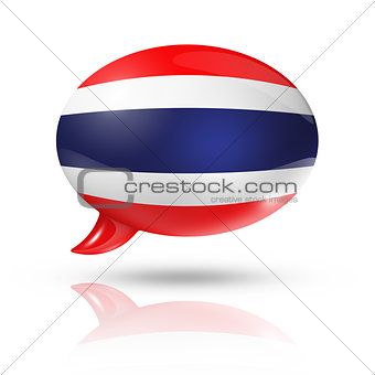 Thai flag speech bubble
