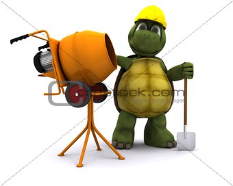 tortoise builder with cement mixer