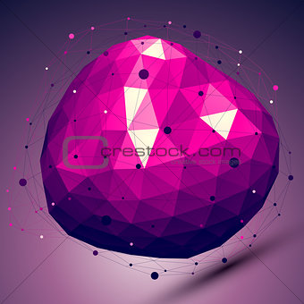 Purple geometric vector abstract 3D complicated lattice backdrop