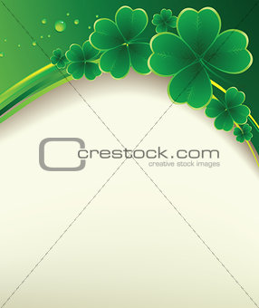  clover background for the St. Patrick's Day