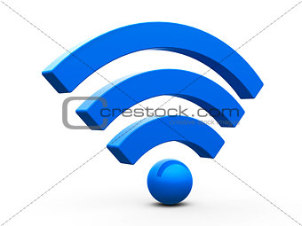 WiFi symbol isometry