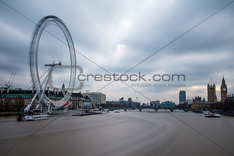 City of London with London Eye