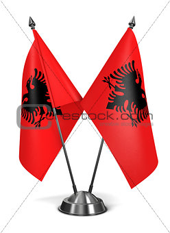 Albania - Miniature Flags.