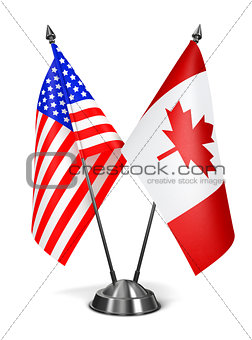 USA and Canada - Miniature Flags.