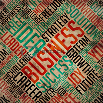 Business - Grunge Word Collage.