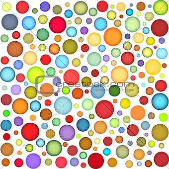 joyful sphere bubble pattern in multiple color