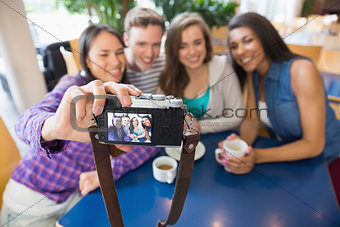 Young students taking a selfie
