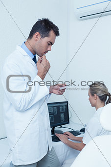 Dentists at work