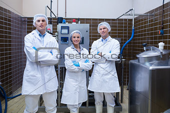 Biologist team standing smiling with arms crossed