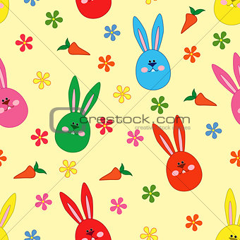 Seamless pattern with Easter motif