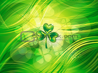 abstract  st patrick clover background