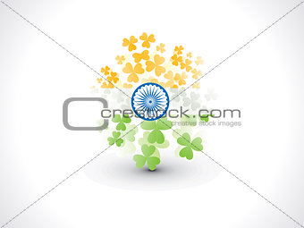 abstract artistic creative indian clover flag
