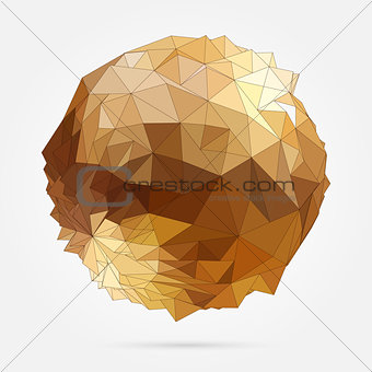 Vector. Abstract 3D geometric illustration.