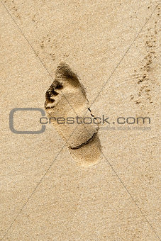 Sand footprint