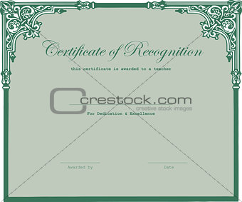 Certificate is awarded teacher