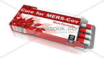 Cure for MERS-Cov - Red Pack of Pills.