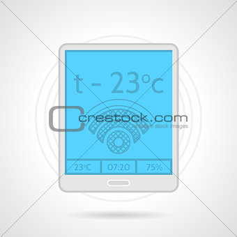 Colorful vector icon for heating controller device