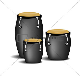 Congas band in black design
