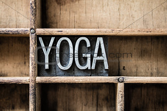 Yoga Letterpress Type in Drawer