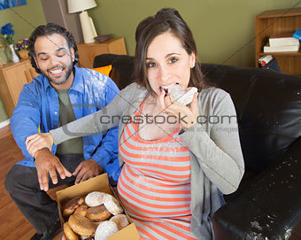 Hungry Pregnant Couple