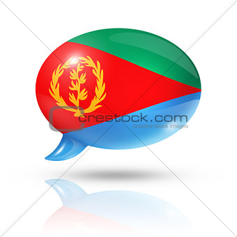 Eritrean flag speech bubble