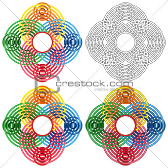 Abstract circular shapes