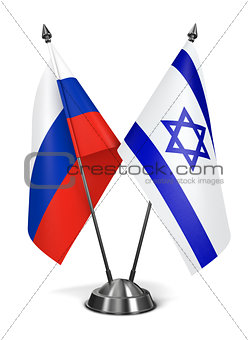 Russia and Israel - Miniature Flags.