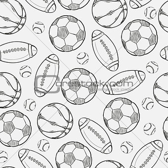 sketch of different balls