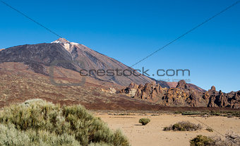 Scenic view of volcano Teide, Tenerife. Canary Islands
